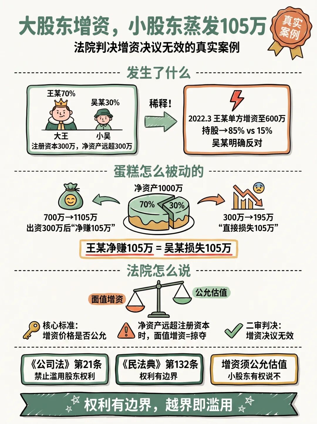 新《公司法》| 大股东增资稀释小股东股权,法院为何判决决议无效?